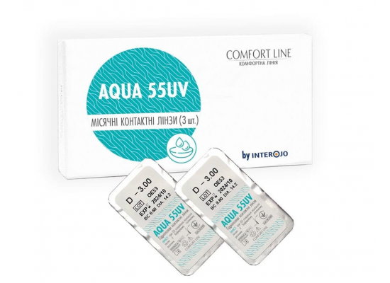 Контактні лінзи Comfort line Aqua 55uv