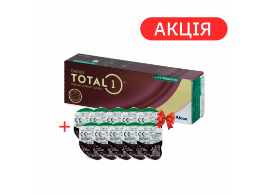 Контактные линзы Alcon Dailies Total 1 for Astigmatism Контактные линзы Alcon Dailies Total 1 for Astigmatism