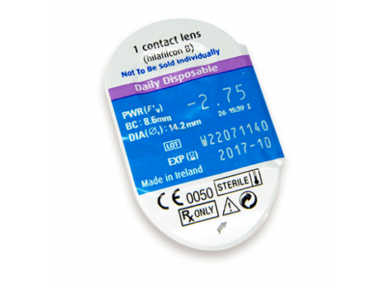 Контактні лінзи Bausch&Lomb Soflens Daily Disposable OneDay