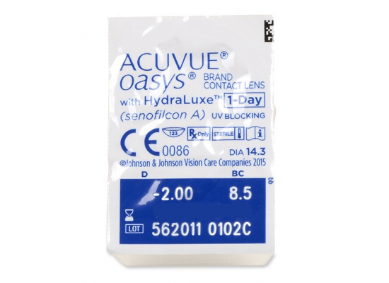 Контактні лінзи Johnson&Johnson Acuvue Oasys 1 day with Hydralux Контактні лінзи Johnson&Johnson Acuvue Oasys 1 day with Hydralux