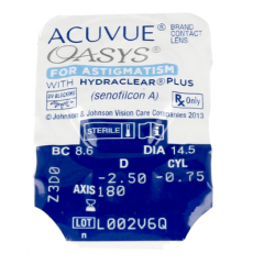 Контактні лінзи Johnson&Johnson Acuvue Oasys for Astigmatism Контактні лінзи Johnson&Johnson Acuvue Oasys for Astigmatism