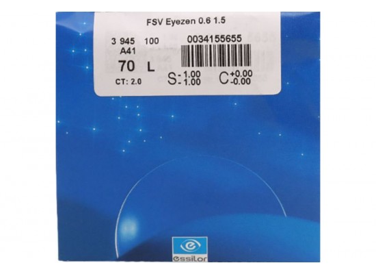 Essilor 1,5 EyeZen Active 060 Orma Crizal Prevencia UV