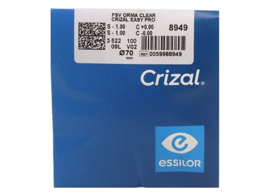 Essilor ORMA 1,5 Clear Crizal Easy Pro