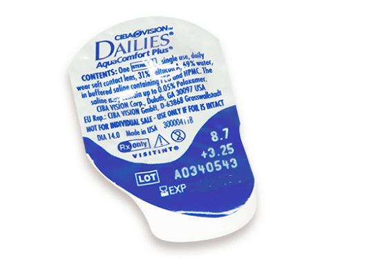 Контактні лінзи Alcon Dailies Aquacomfort plus
